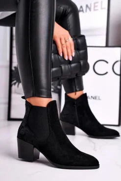 Botki Na Słupku|Czarne Botki><noscript><img width=