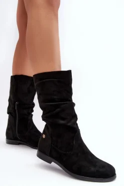 Czarne Botki|Botki Płaskie><noscript><img width=