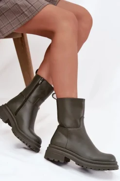 Botki Zimowe Damskie|Botki Płaskie><noscript><img width=