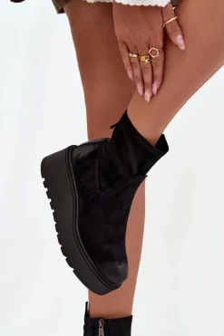 Botki Ocieplane|Botki Na Koturnie></noscript>Buty damskie Vinceza Botki Damskie Na Platformie Ocieplane Vinceza 58596 Czarne