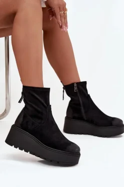 Botki Ocieplane|Botki Na Koturnie></noscript>Buty damskie Vinceza Botki Damskie Na Platformie Ocieplane Vinceza 58596 Czarne