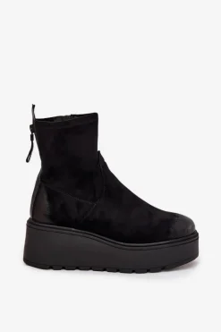 Botki Ocieplane|Botki Na Koturnie></noscript>Buty damskie Vinceza Botki Damskie Na Platformie Ocieplane Vinceza 58596 Czarne