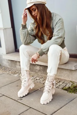 Botki Sznurowane|Czarne Botki><noscript><img width=