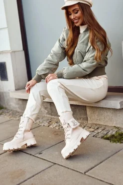 Botki Sznurowane|Czarne Botki><noscript><img width=