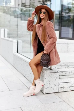 Best Boto Botki Damskie Na Platformie Beżowe Charlee