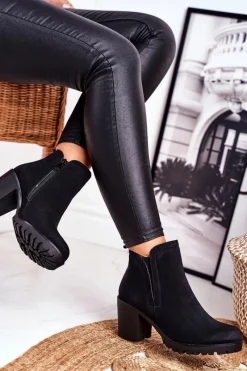 Botki Na Słupku|Czarne Botki><noscript><img width=