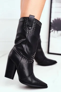 Botki Na Słupku|Czarne Botki><noscript><img width=