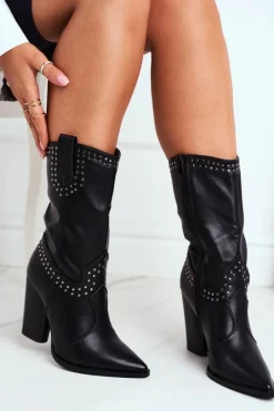 Botki Na Słupku|Czarne Botki><noscript><img width=