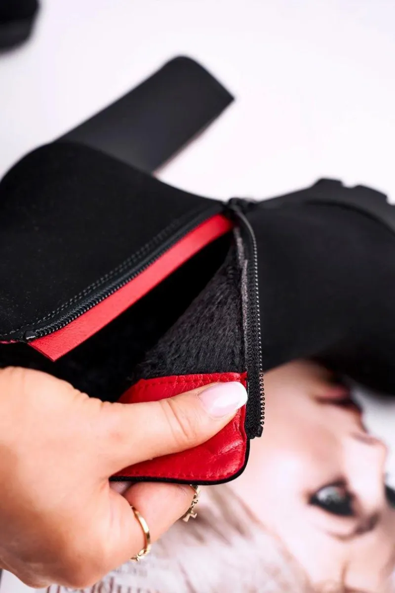 Boto Botki Damskie Na Słupku Czarne Yris