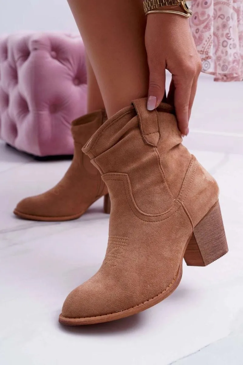 Online Botki Damskie Na Słupku Kowbojki Beżowe Maverick Damskie Botki Na Słupku|Botki Zimowe Damskie