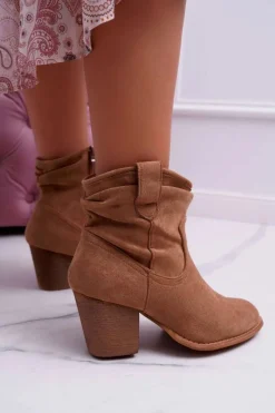 Online Botki Damskie Na Słupku Kowbojki Beżowe Maverick Damskie Botki Na Słupku|Botki Zimowe Damskie