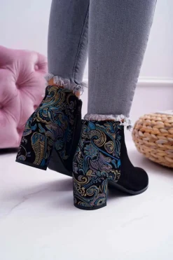 Botki Na Słupku|Czarne Botki><noscript><img width=