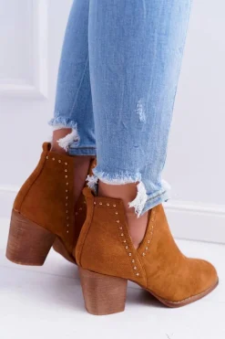 Botki Na Słupku|Brązowe I Beżowe Botki><noscript><img width=