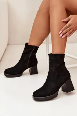 Botki Na Obcasie|Botki Zamszowe><noscript><img width=