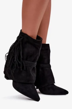 Botki Na Słupku|Czarne Botki><noscript><img width=