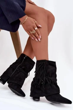 Botki Na Słupku|Czarne Botki><noscript><img width=