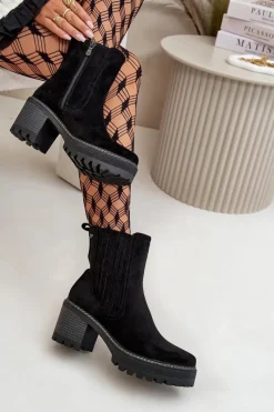 Botki Ocieplane|Brązowe I Beżowe Botki><noscript><img width=