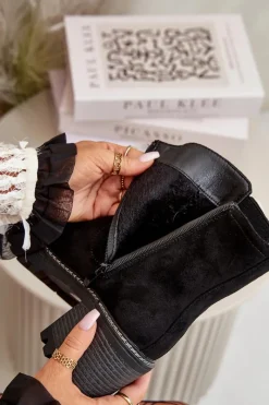 Botki Ocieplane|Brązowe I Beżowe Botki><noscript><img width=