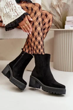 Botki Ocieplane|Brązowe I Beżowe Botki><noscript><img width=