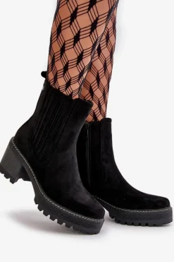 Botki Ocieplane|Brązowe I Beżowe Botki><noscript><img width=