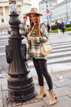 Botki Na Słupku|Brązowe I Beżowe Botki><noscript><img width=