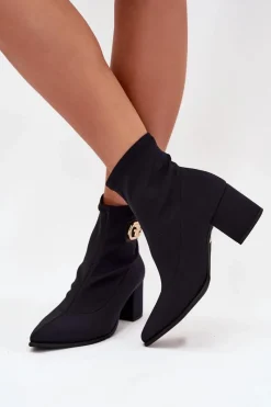 Botki Na Słupku|Brązowe I Beżowe Botki><noscript><img width=