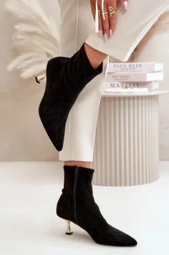 Botki Na Obcasie|Botki Zamszowe><noscript><img width=