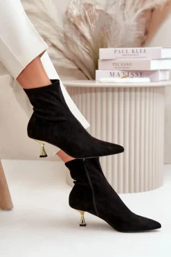 Botki Na Obcasie|Botki Zamszowe><noscript><img width=