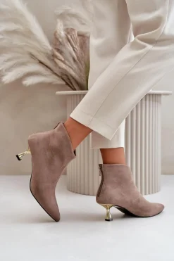 Botki Na Obcasie|Botki Zamszowe><noscript><img width=