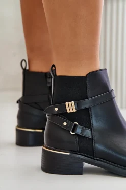 Czarne Botki|Botki Płaskie><noscript><img width=