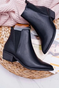 Botki Zimowe Damskie|Botki Płaskie><noscript><img width=