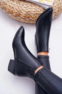 Botki Zimowe Damskie|Botki Płaskie><noscript><img width=