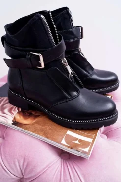 Botki Zimowe Damskie|Botki Płaskie><noscript><img width=