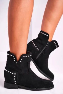 Botki Na Słupku|Czarne Botki><noscript><img width=