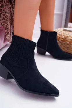 Brązowe I Beżowe Botki|Botki Zamszowe><noscript><img width=