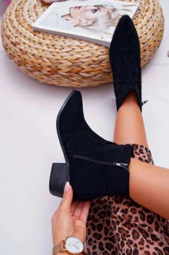 Brązowe I Beżowe Botki|Botki Zamszowe><noscript><img width=