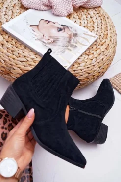 Brązowe I Beżowe Botki|Botki Zamszowe><noscript><img width=