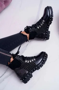 Botki Sznurowane|Botki Płaskie><noscript><img width=