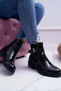 Botki Zimowe Damskie|Botki Płaskie><noscript><img width=