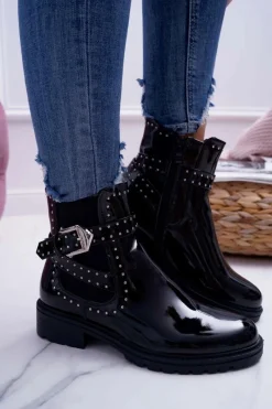 Botki Zimowe Damskie|Botki Płaskie><noscript><img width=