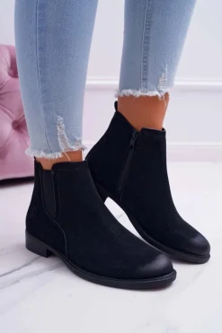 Botki Zimowe Damskie|Botki Płaskie><noscript><img width=