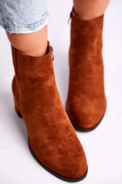 Sale Buty Sergio Leone Botki Damskie Sergio Leone Camel BT528