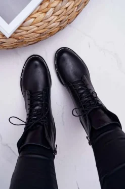 Botki Sznurowane|Botki Zimowe Damskie><noscript><img width=