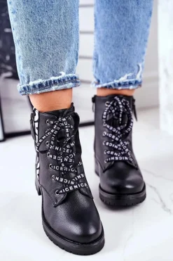 Damskie Trapery|Botki Sznurowane><noscript><img width=