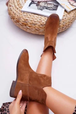 Botki Na Koturnie|Brązowe I Beżowe Botki><noscript><img width=