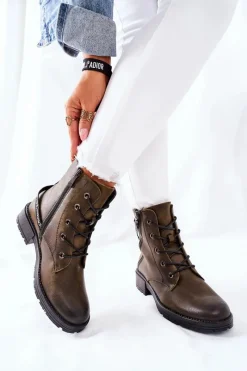 Botki Sznurowane|Czarne Botki><noscript><img width=