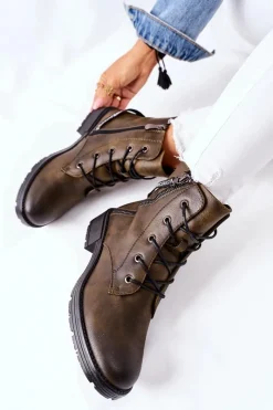 Botki Sznurowane|Czarne Botki><noscript><img width=