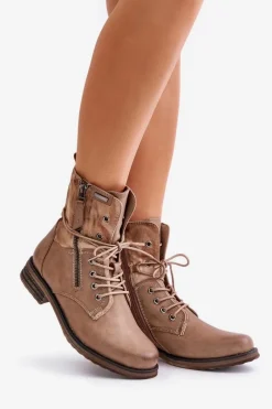 Botki Sznurowane|Czarne Botki><noscript><img width=