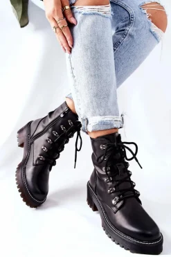 Damskie Trapery|Botki Sznurowane><noscript><img width=