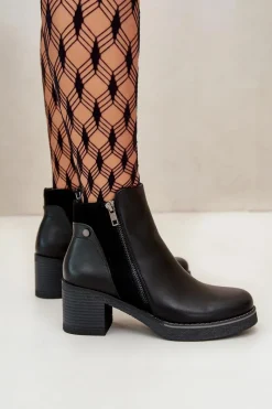 Botki Ocieplane|Czarne Botki><noscript><img width=